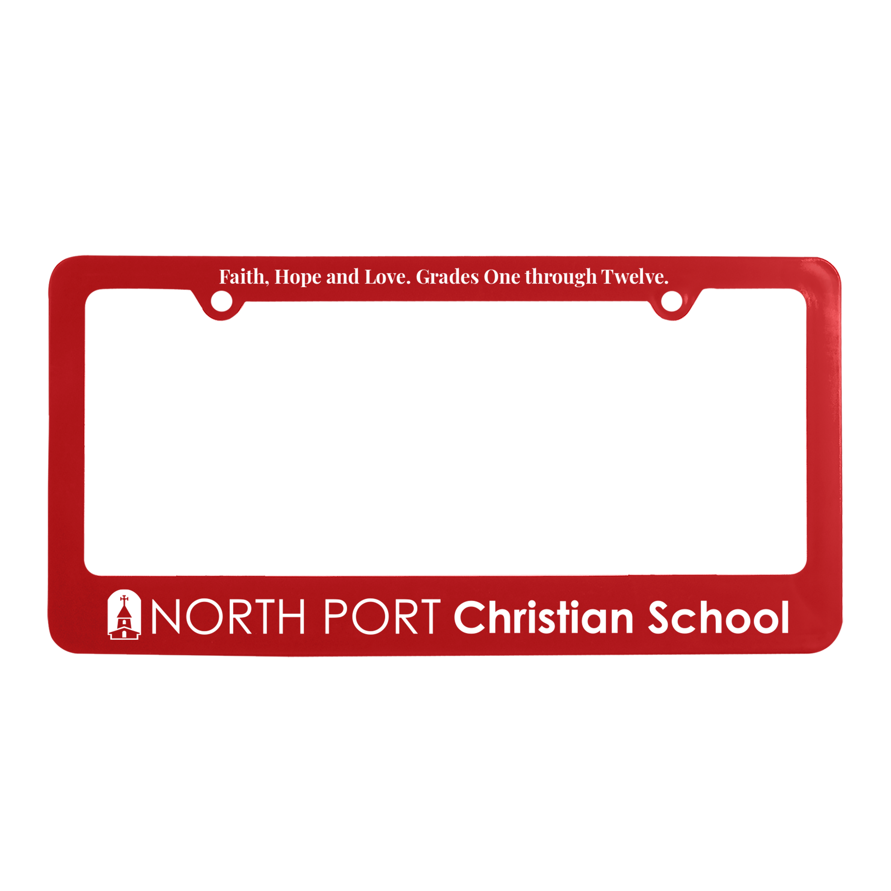 Classic License Plate Frame with 2 Holes